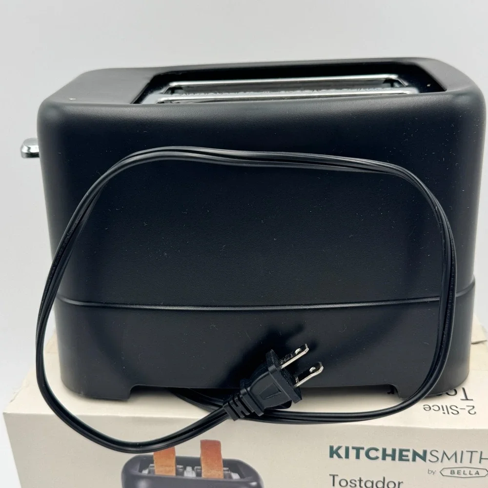 Kitchen Smith By Bella 2-Slice Black Toaster Model 30762 New